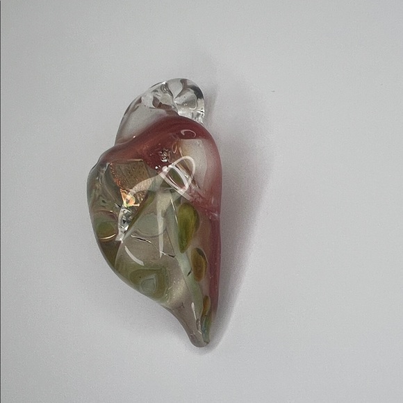 Hand Blown Art Glass Pendant Multicolor Swirl Necklace Charm - Picture 3 of 5